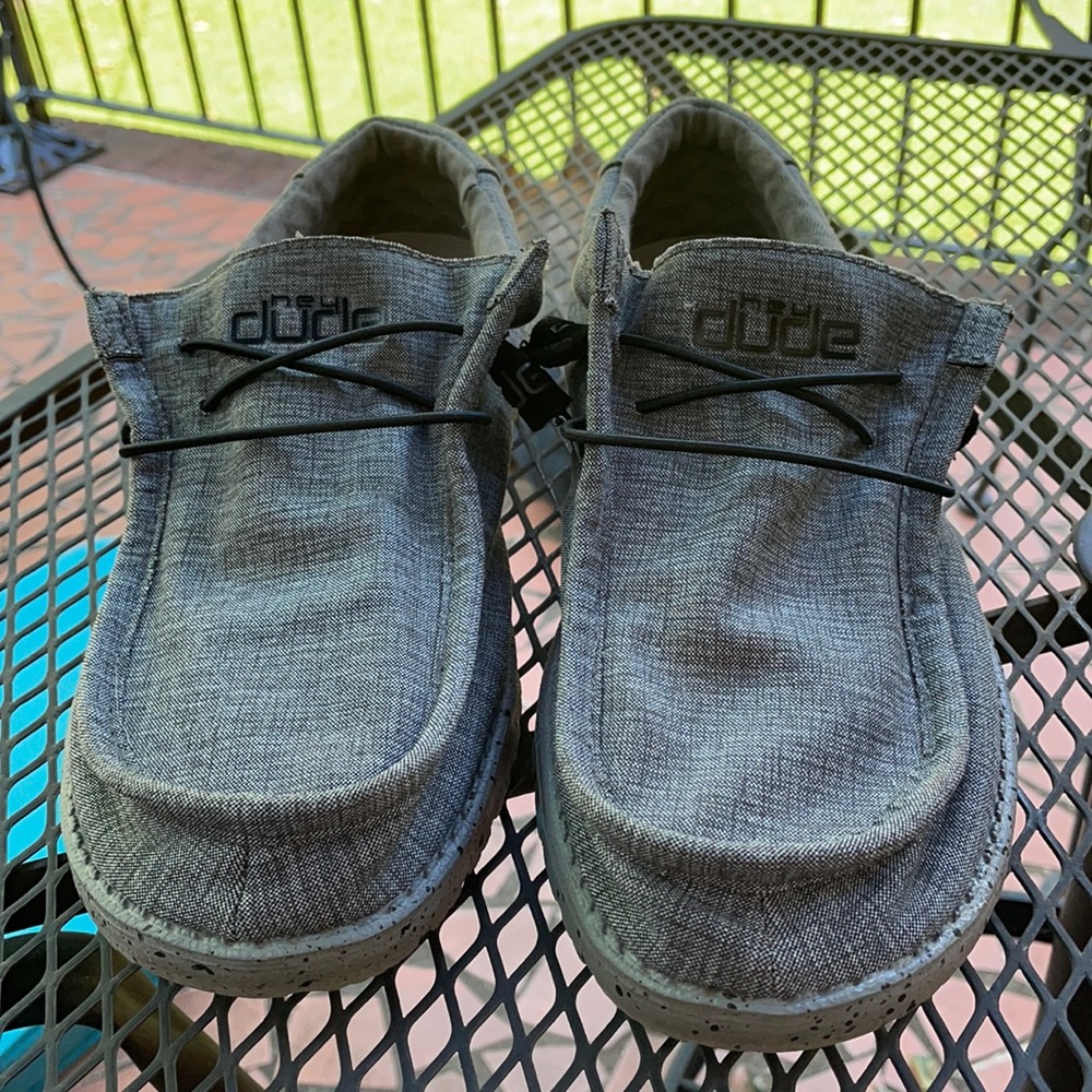 Men’s size 10 Hey Dude slip on shoes